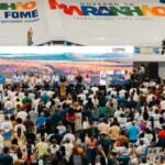 Balsa com postes de energia naufraga no Rio Tocantins